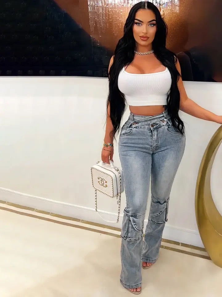 Double Strappdd Denim