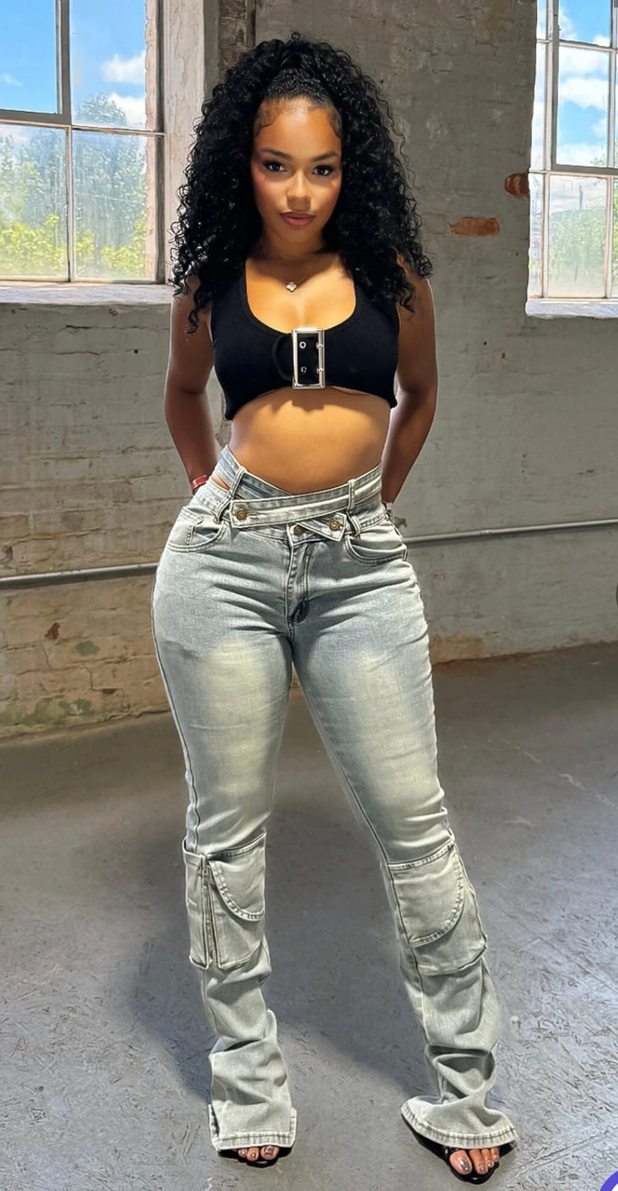 Double Strappdd Denim